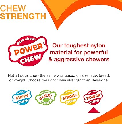 Nylabone Textured Knuckle Bone Power Chew Toy for Dogs, Durable & Tough Dog Toys for Aggressive Chewers, Bacon Flavor, X-Large - 50+ lbs, 1 Count - Image 6